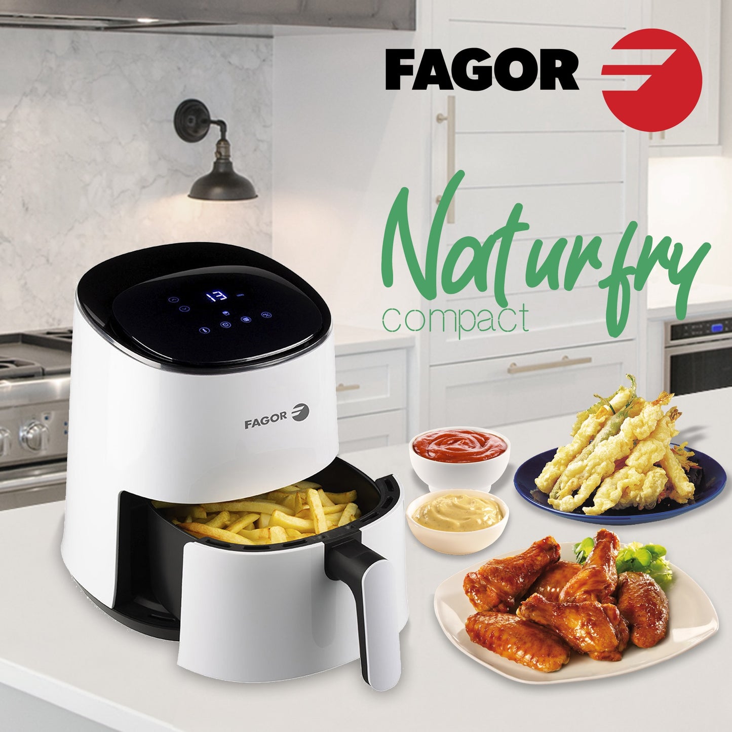 Freidora sin aceite Fagor compact freidora por aire caliente