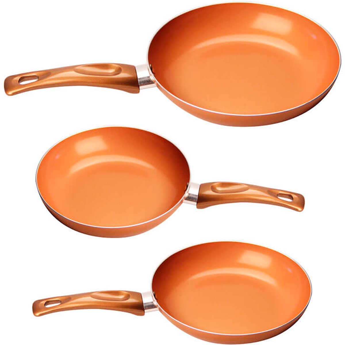 Juego Sartenes Provenza Set 3 Piezas Cocina Vitro Inducción Aluminio